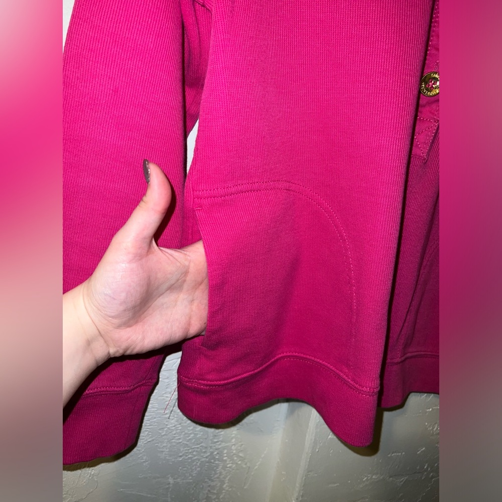 Ralph Lauren Pink Quarter Button Up Sweatshirt - Picture 3 of 12
